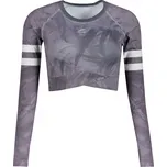 Dámský funkční crop top s dlouhým rukávem premium ALTISPORT VOJ/ALW096TR04 ŠEDÁ M