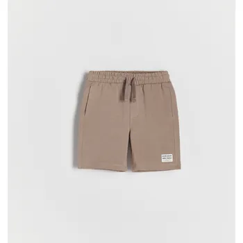 Chlapecké kalhoty Reserved - Bavlněné šortky - tmavě hnědá - XZ769-89X - XZ769-89X-110