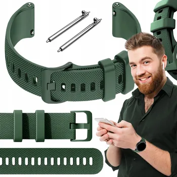 Řemínek na hodinky Řemínek ChronSmarta pro Garmin 18mm, zelený