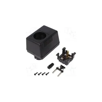 Elektrická zásuvka KM-49ZE/BK