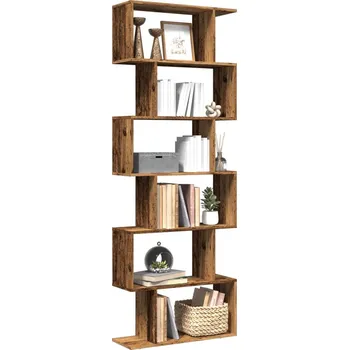 Knihovna Knihovna / dělicí stěna 3patrová betonově šedá 70 x 24 x 97 cm