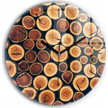 Hodiny Nástěnné hodiny kulatý dekorativní klasické kuchyňské Dřevěné kulatý průměr 30 cm