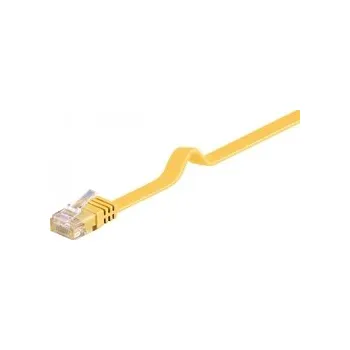 Síťový kabel LAN Patchcord kabel CAT 6 U/UTP FLAT žlutý 2m