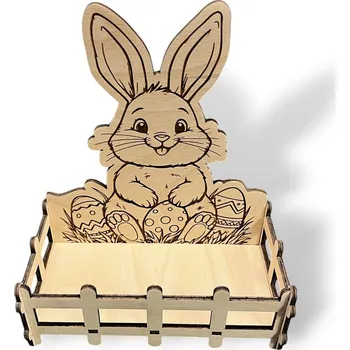 JarisWood Velikonoční zajíček s ohrádkou
