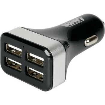 Zimní clona USB nabíječka se 4 porty Fast Charge 6800 mA - 12/24V