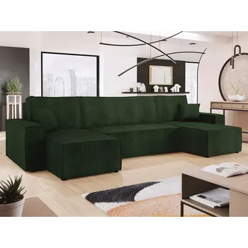 Sedací souprava Rozkládací rohová sedačka PALOMINO U zelená