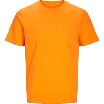pracovní tričko Jack & Jones Tričko Classic Unisex Tee, těžká bavlna, krátký rukáv, unisex COT427526ao800-vibrant ora XS Oranžová vibrant