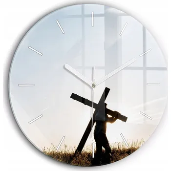 Hodiny Nástěnné hodiny SacroArte, odstíny šedé, 60 cm