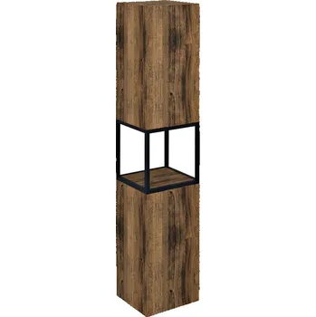 Koupelnový nábytek SAPHO SKARA skříňka 35x171x32cm, 2x dvířka, levá/pravá, černá mat/dub Collingwood (CG010-1919)