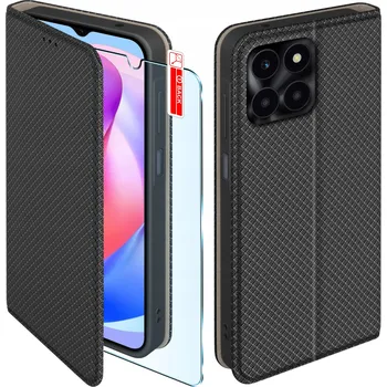 Pouzdro na mobilní telefon Flipové pouzdro KrainaGSM pro Honor X6a, černé