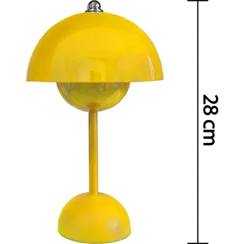 Lampička MEGALU AFP003LC Moderní stolní lampa Luno Barva: Vanilková žluť