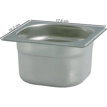 Plech na pečení TOMGAST | Gastronádoba PROFI velikost GN 1/6, výška 20 cm (Gastronádoba GN 1/6 - hloubka 20 cm)