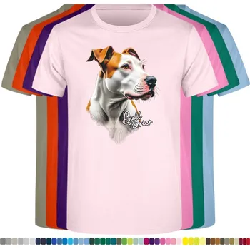 detske-levne-bavlnene-tricko-potisk-bulterier Barva: Pink - růžová, Dětská bavlněná trička JHK: L