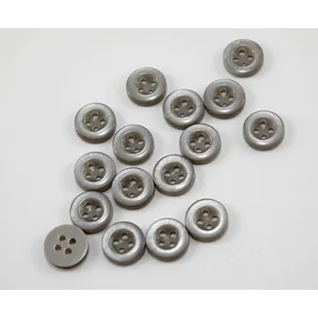 Knoflík Dírkový košilový knoflík - šedý - průměr 1 cm
