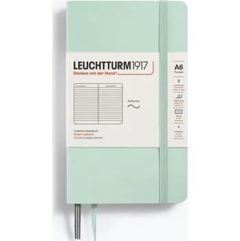 Blok Mint Green, Softcover, Pocket (A6), 123 p., ruled
