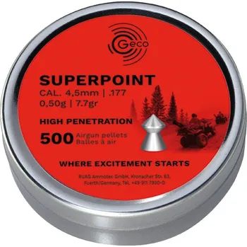 Čištění zbraně Diabolo Geco Superpoint 500ks cal.4,5mm .177cal