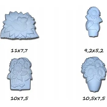 kreativní sada Sádrové magnety k vlastnímu malování - slunečnice