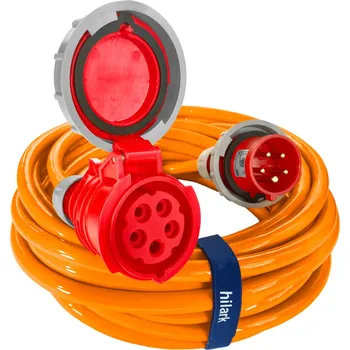 Napájecí kabel PRODLUŽOVACÍ KABEL SILOVÝ 3M 5x4 32A H07BQ-F extra odolný IP67