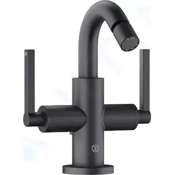 Kludi Nova Fonte Bidetová baterie, s výpustí, matná černá, 203133915