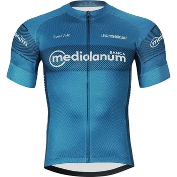cyklistický dres BONAVELO Cyklistický dres s krátkým rukávem - GIRO D´ITALIA - modrá XS
