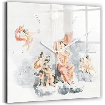 Hodiny Nástěnné hodiny SacroArte béžové 30 cm