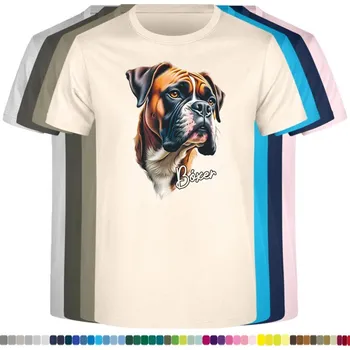 Dívčí tričko detske-levne-bavlnene-tricko-potisk-boxer Barva: Natural - přírodní, Dětská bavlněná trička JHK: M