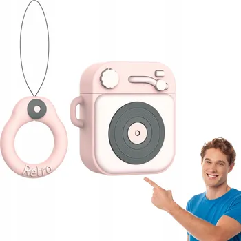 Pouzdro na mobilní telefon Pouzdro pro retro fotoaparát Apple AirPods 1/2, pouzdro, kryt, pouzdro