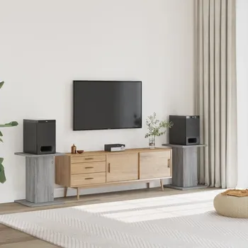 vidaXL Stojany na reproduktory 2 ks 30x30x60 cm kompozit [852655] Barva: šedá sonoma