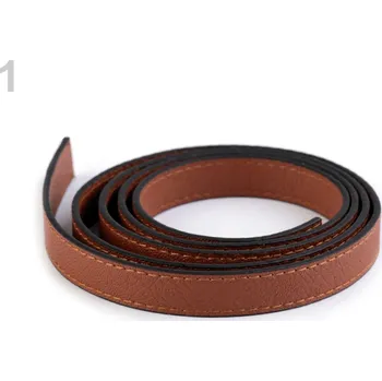 Ucha na tašku prošitá hnědá koňak