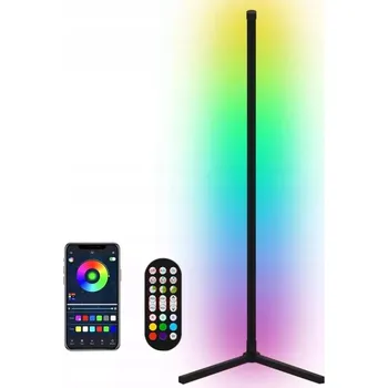 Stojací lampa RGB LED Stojací Rohová Lampa s Dálkový Ovladač a APLIKACÍ, Efekt Duha 3D