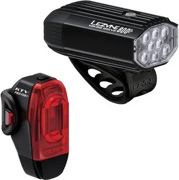 Cyklistika LEZYNE Sada světel LEZYNE LIGHT PAIR MICRO DRIVE 800+ / KTV DRIVE PRO+ PAIR SATIN BLACK / BLACK - Uni