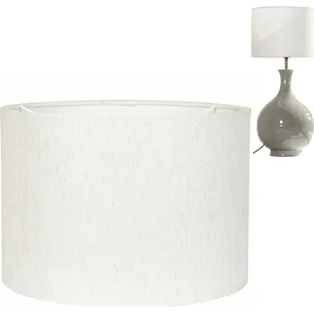 Stínidlo STÍNIDLO NA LAMPU 30 cm STOJACÍ ZÁVĚSNÉ podlahové VÁLEC bílé velké