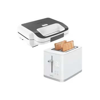 Set domácích spotřebičů Akční set snídaňových spotřebičů Tefal Multiplates Snack XL topinkovač a Sense sendvičovač