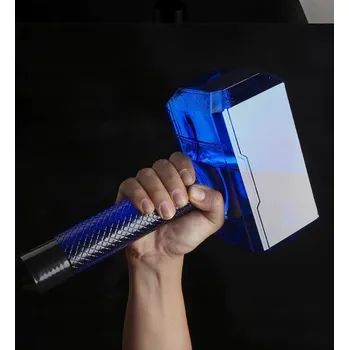 Láhev Láhev na vodu RESTEQ ve tvaru Thorova kladiva, láhev Mjolnir, modrá