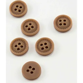 Knoflík Dírkový košilový knoflík - béžový - průměr 1,2 cm