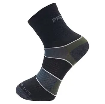 Pánské ponožky TRAIL MERINO LITE outdoorové ponožky černá/šedá 35-38