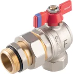 Kulový kohout rohový se šroubením plnoprůtokový 1" KFPS3A