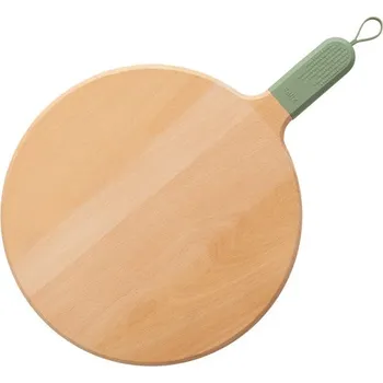 Kuchyňské prkénko Kulaté prkénko na pizzu zelené Ziipa + Nůž ulamovací v hodnotě 39,-