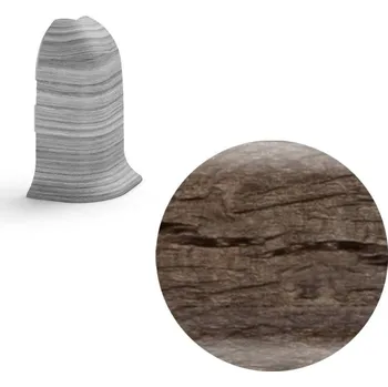 soklová lišta NOVÁK Vnější roh k soklové liště PVC dub Roak 56x23 flexibilní NGOVE5