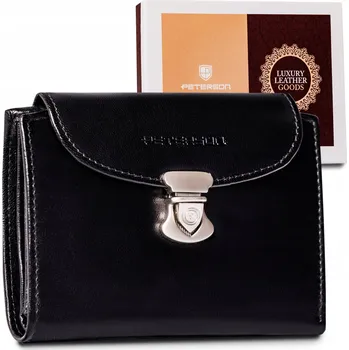 Peněženka Peterson dámská peněženka z pravé kůže, černá