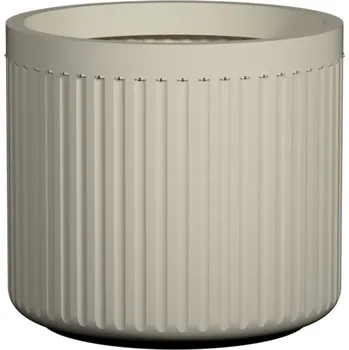 Květináč Květináč Turris Low, hedvábně bílá, více velkostí - Pottery Pots Velikost: XS - ⌀ 25, v. 22,5 cm