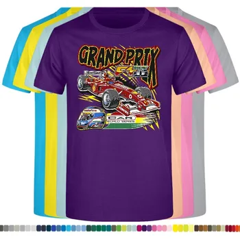 Dívčí tričko detske-levne-bavlnene-tricko-potisk-formule-grand-prix Barva: Purple - purpurová, velikost: 152