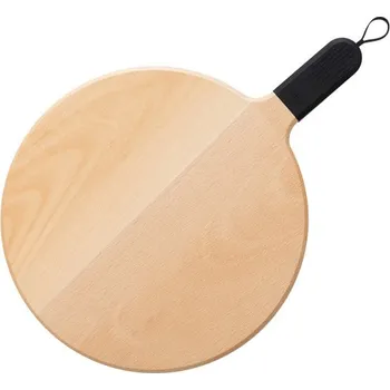 Kuchyňské prkénko Kulaté prkénko na pizzu černé Ziipa + Nůž ulamovací v hodnotě 39,-