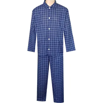 Pánské pyžamo Pánské Pyžamo Plátěné FOLTÝN PP35 Velikost: 5XL, Materiál: Plátno