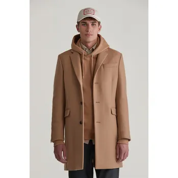 Dámský kabát KABÁT GANT CLASSIC WOOL COAT MUSTARD BEIGE