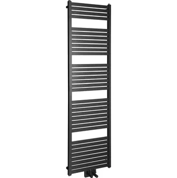 Radiátor AQUALINE TONDI otopné těleso rovné 450x1690 mm, středové připojení, černá mat (DT446T)