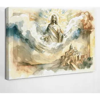 Obraz Tištěný obraz na plátně jako Dárek - Ježíš Kristus v nebi, 30x20 cm