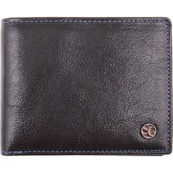 Peněženka Pánská kožená peněženka Segali 907.114.026 černá + tmavě modrá