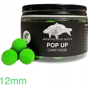 Boilies Wratislavia Baits Pop-Up Carp Food GLM 12 mm / 150 ml - plovoucí boilies