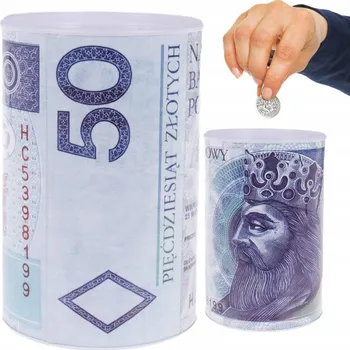 Pokladnička POKLADNIČKA PLECHOVÁ NA PENÍZE A BANKOVKY